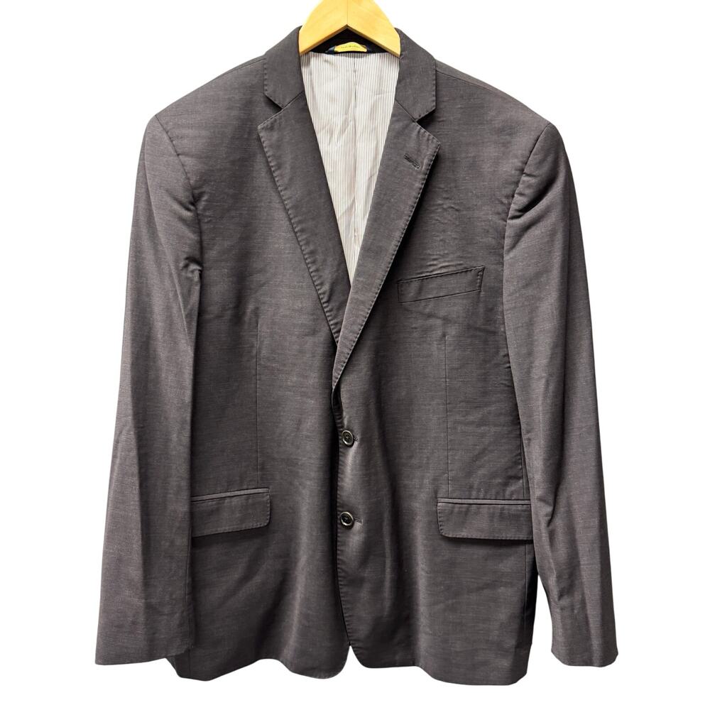 Brooks Brothers Blazer Mens 46 R Black Explorer Regent Fit Coastal Wool